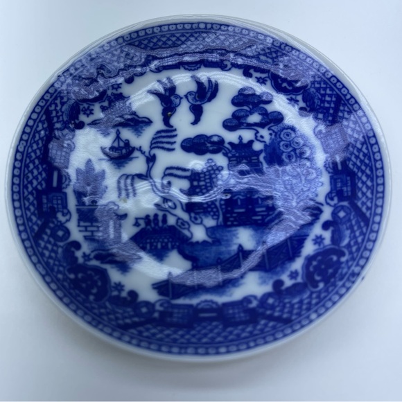 Blue White Vintage Playes Japan Blue Willow Anfora Mexican Delft Windmill 3 pc - Picture 3 of 10
